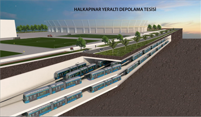 İzmir'in 115 metro vagonu için 2 katlı yeraltı otoparkı yapılıyor