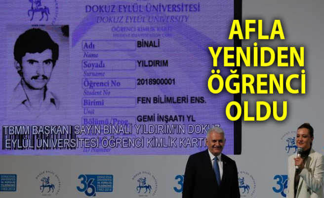 Binali Yıldırım İzmir Dokuz Eylül Üniversitesi öğrencisi oldu