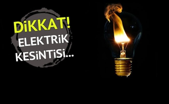 GDZ Elektrik, Aliağa'da iki günlük kesinti yapacak