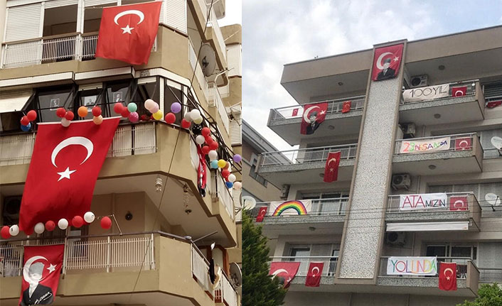 Karşıyaka’da balkonlar bayram yerine dönüşüyor!