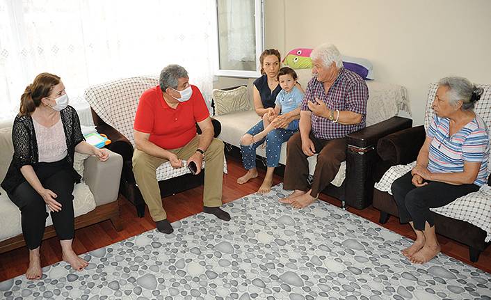 Başkan Çalkaya Şehit Babalarını ziyaret etti
