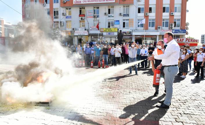 Çiğli Belediyesi’nde Yangın Tatbikatı