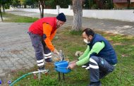 Narlıdere’de can dostlar için su kabı