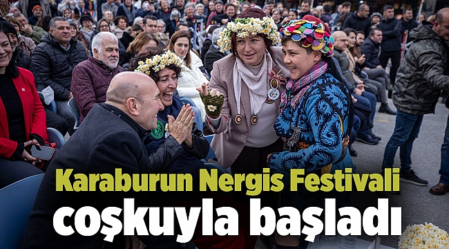 Karaburun Nergis Festivali coşkuyla başladı