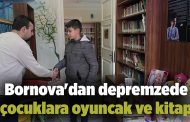 Bornova'dan depremzede çocuklara oyuncak ve kitap