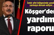 İzmir afet bölgesinde yaraları sarmaya devam ediyor... Köşger'den yardım raporu