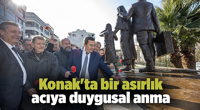 Konak'ta bir asırlık acıya duygusal anma