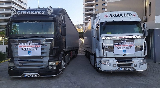 Narlıdere afet bölgesine desteğini kesmedi