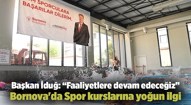 Bornova'da Spor kurslarına yoğun ilgi