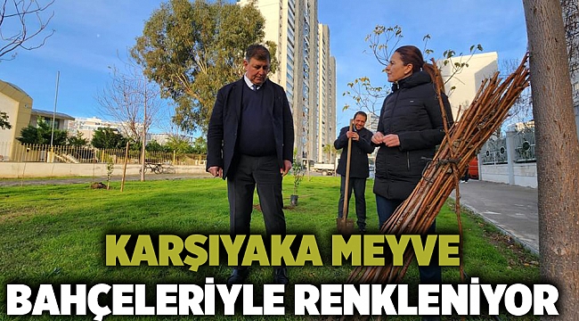 Karşıyaka meyve bahçeleriyle renkleniyor